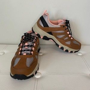 Skechers Pink Brown Selmen West Highland Walking Shoes Size 10